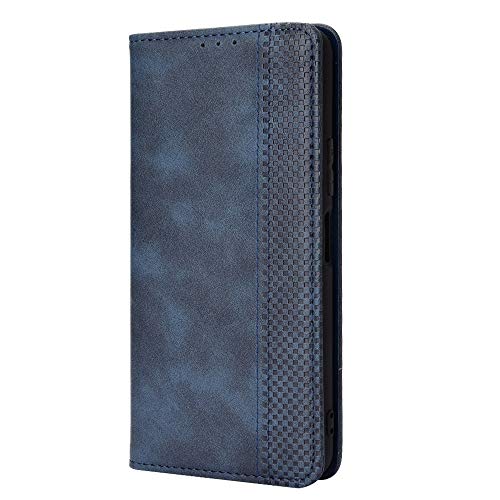 HAOYE Leder Hülle für Xiaomi Redmi Note 14 5G, Premium PU/TPU Folio Schutzhülle Handyhülle, Flip Case Cover Klapphülle mit Standfunktion & Kartensteckplätzen, Blau von HAOYE