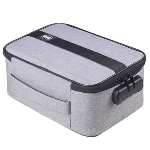 HAPINARY 1 Stück Kartons Aufbewahrungstasche Geschäft Dokumententasche mehrere Kisten storage boxes aufbwahrungs-box tragbarer Organizer Aufbewahrungsbeutel wasserdichtes Oxford-Tuch Grey von HAPINARY