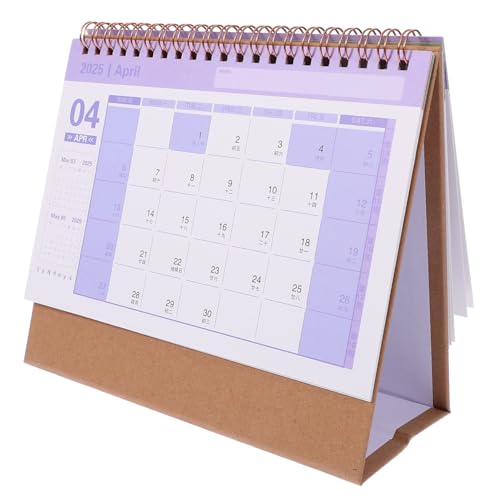 HAPINARY 2025 Mini Schreibtischkalender Bürokalender Wochenkalender - Terminkalender kleiner Kalender zum Aufstellen Monatsplaner Business-Planer-Kalender Jahr des Schlangenkalenders Papier von HAPINARY