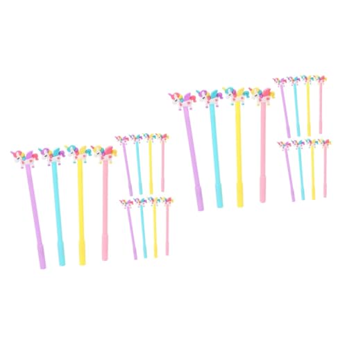 HAPINARY 24 Stk Einhorn Gelstift Entzückender Gelstift Für Kinder Kinderpreisgeschenke Cartoon-kugelschreiber Cartoon-briefpapier Cartoon-stifte Stifte Für Büroschilder Süßer Stift Plastik von HAPINARY