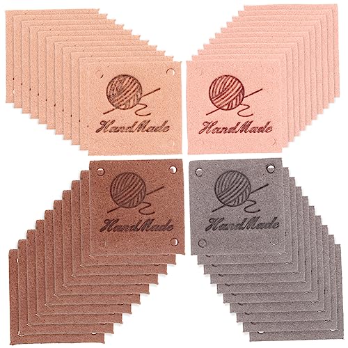 HAPINARY 40 Stück Handgefertigte Etiketten, Bastelbedarf, Bekleidung, Lederetiketten, Strickzubehör, Kleiderverzierungsetiketten, DIY Kleidungsetiketten, Stoff Nähetiketten, Geprägte HAPINARY 40 Stück Handgefertigte Etiketten, Bastelbedarf, Bekleidung, Lederetiketten, Strickzubehör, Kleiderverzierungsetiketten, DIY Kleidungsetiketten, Stoff Nähetiketten, Geprägte von HAPINARY