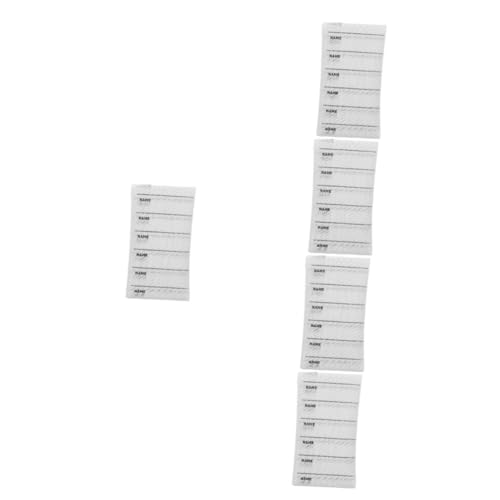 HAPINARY 500 Stück Namensaufkleber Zum Aufbügeln Leere Namensschilder Namensschilder Für Kleidung Zum Aufbügeln Etiketten Für Kindertagesstätten Kleidung Beschreibbare Etiketten von HAPINARY