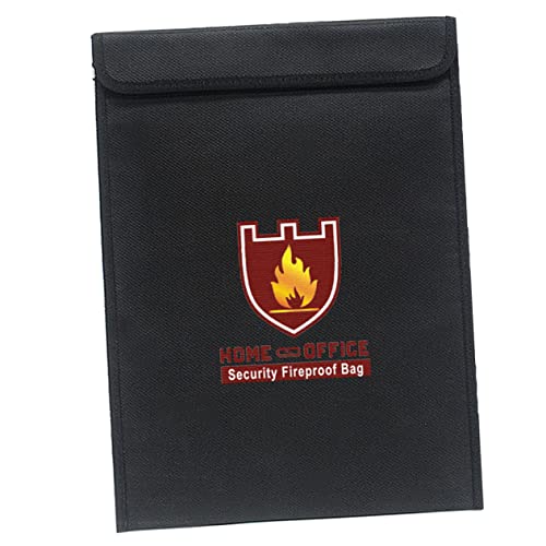 HAPINARY Aktentasche Dokumentenhalter Wasserdicht widerstandsfähiger Geldbeutel - Tasche feuerfester Beutel document folder aktenmappe ordner briefumschläge Aktenhalter Mappentasche Black von HAPINARY