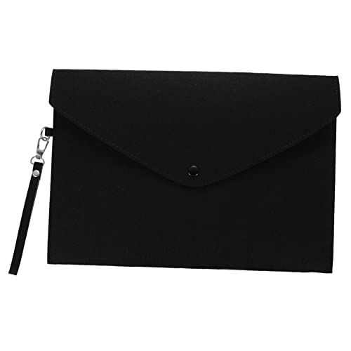 HAPINARY Dokumententasche Aus Filz Testpapier-dokumententasche Business-datei-papier-organizer Aktentaschen Aus Filz Dekor Für Büro Dokumentenhalter-ordner Tischdekoration Black Filzstoff von HAPINARY