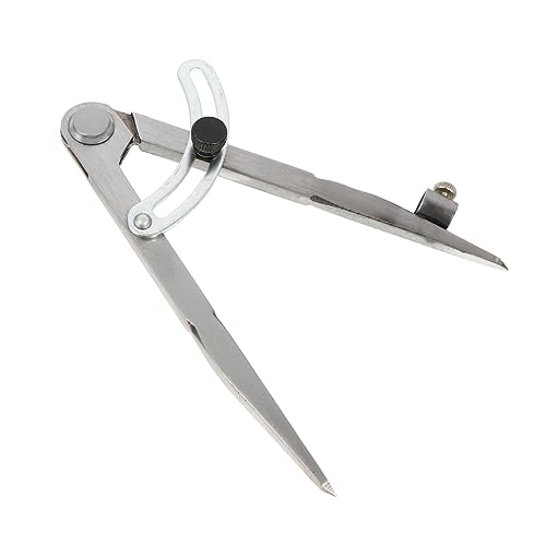 HAPINARY Zirkel markierungswerkzeug entfernungsmesser Versatile marking tool Smooth scribing tool Anreißlehre Kompass Abstandslehre nähendes handgemachtes Werkzeug Kohlenstoffstahl Silver von HAPINARY