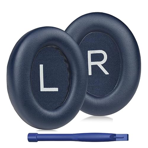HATOFES Ohrpolster für Bose 700 Kopfhörer mit Geräuschunterdrückung (NC700) – Ohrpolster Ersatz mit weichem PU-Leder, luxuriöser Memory-Schaum, zusätzliche Dicke Ohrpolster (1 Paar blaue Ohrpolster) von HATOFES