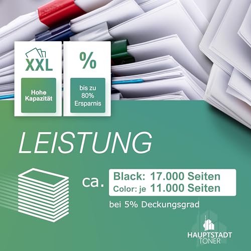 H.T. XXL kompatibler Toner 4X kompatibel für HP Color Laserjet CP4520 CP4525 ersetzt CE260X-63A 648A 649X von HAUPTSTADT TONER