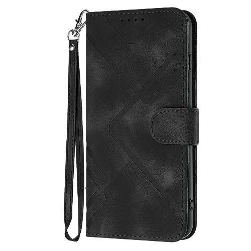 HBYLEE Brieftaschen-Hülle für iPhone 15 Pro Max/15 Plus/15 Pro/15, Kartenfächer, Armband, Trageschlaufe, Ständer, magnetische PU-Leder-TPU-Schale, kompatibel mit Magnet (15 Pro Max 6,7 Zoll, grün) von HBYLEE