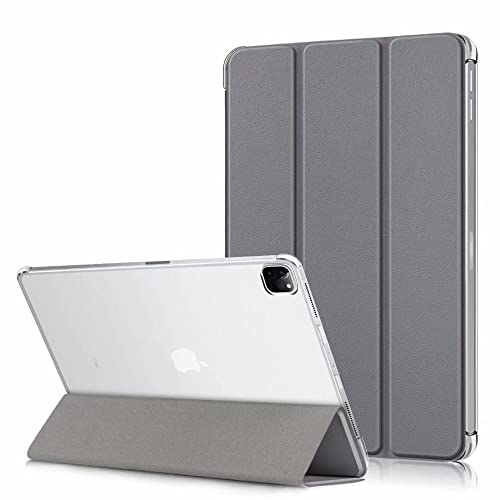 HBYLEE for iPad Pro 12.9 Fall 2020 2018, Tup. Leder-Display-Protektor for Auto Wake Sleep Smart hülle für ipad Pro 12,9 Zoll 4. Dritter (Farbe : for ipad pro 12.9GY) von HBYLEE