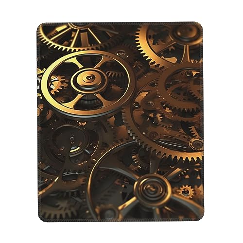 Cooles Steampunk-Mauspad, personalisierbar, Gaming-Mauspad mit rutschfester Gummiunterseite, wasserdicht, Laptop-Mauspad, Schreibtischunterlage für Büro und Zuhause von HCBPWVQA