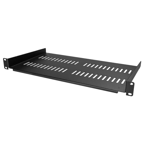 Server-Rack-Regal, belüftetes Tablett für 48,3 cm (19 Zoll) Geräte-Rack und Schrank, Stahlkonstruktion, 25,4 cm von HDKEAN