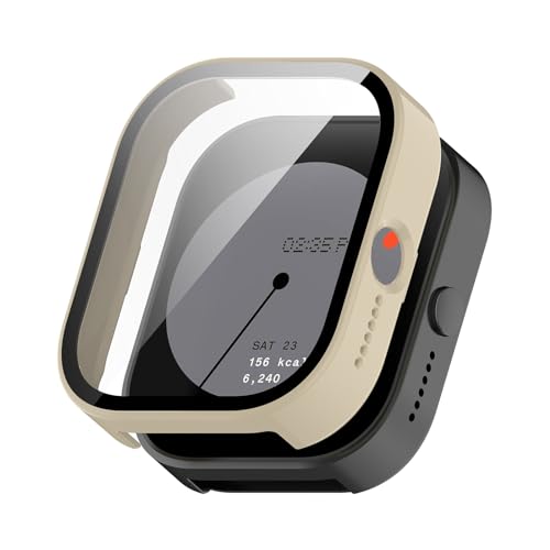 Smartwatches Gehärtetes Glas Protektoren Gehäuse Vollschutzhülle PC Hülle für D395 von HDKEAN