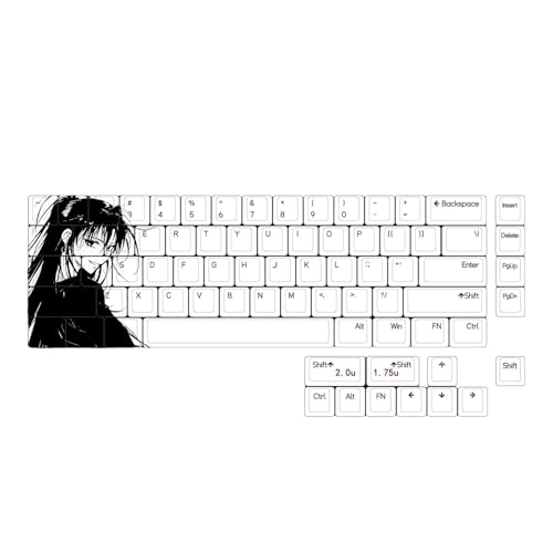 HDOYTXXM 75-Tasten Tastenkappen Set Mit Originalhöhe Langer Haltbarkeit 5-seitiger Farbsublimation Für Mechanische Tastatur Tastenkappe von HDOYTXXM