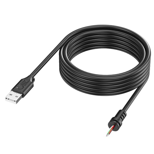 HDOYTXXM USB 2.0 Pigtail 4-Draht USB Stecker 4-poliger Blanker Draht Strom Und Datenkabel Für Kabel Und Ersatz Reparaturzubehör von HDOYTXXM