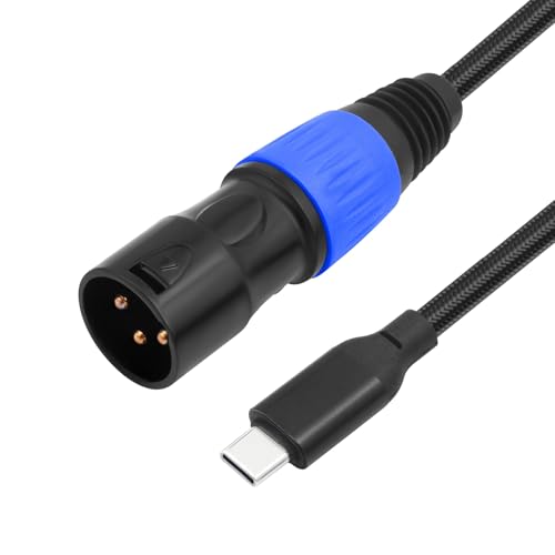 HDOYTXXM USB Typ C Auf 3-polige Stecker Mikrofonkabel Symmetrisches Soundkabel Für Mischpulte Und Verstärker von HDOYTXXM