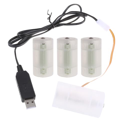 HDOYTXXM USB Zu LR20 D Batterie Eliminators USB Netzteil Kabel Ersetzen LR20 D Batterie Für Elektrische Spielzeug Taschenlampe Uhr von HDOYTXXM