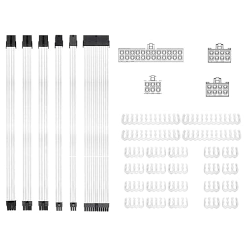 HDOYTXXM Verlängerungskabel Motherboards 1x24Pin/1x CPU 8PIN/2x GPU 8PIN/2x CPU 6PIN Netzteil Verlängerungskabel Netzteil von HDOYTXXM