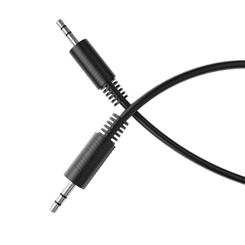 HDSupply Aux Kabel, 2,00m Klinkenkabel, Audio 3,5 mm Klinke Stereo 3 polig, Audiokabel für Kopfhörer, Soundbar, Fernseher, Auto, Radio, schwarz von HDSupply