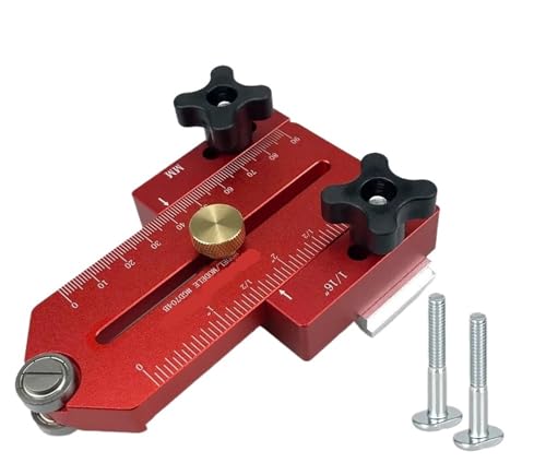 Erweiterte Schablone for dünne Schnitte, Schablonenführung for Tischkreissägen, for wiederholte schmale Streifenschnittarbeiten, mit Tischkreissägenfräse, Tischbandsäge for die Holzbearbeitung(90MM) von HDWMOJZT