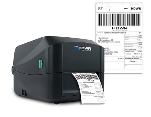 HDWR OPrint-DB200 Thermo- und Thermotransfer-Etikettendrucker, 203 DPI Auflösung, 152,4 mm/s Geschwindigkeit, USB- und RS-232-Schnittstelle, mit mobiler App-Steuerungsfunktion von HDWR