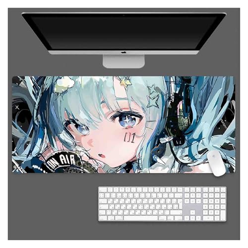 HDkxbf Spiel-Mauspad, Gaming-Laptop-Mauspad, Anime-Schreibtischunterlage, Anime-Mauspad, Gaming-Mauspad, Anime, Erweiterte PC-Tastatur, Wasserdicht Und rutschfest(Chuyin-59,800x300mm) von HDkxbf