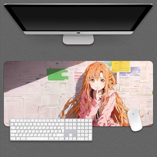 HDkxbf Spiel-Mauspad, Gaming-Laptop-Mauspad, Anime-Schreibtischunterlage, Anime-Mauspad, Gaming-Mauspad, Anime, Erweiterte PC-Tastatur, Wasserdicht Und rutschfest(Ysn-111,900x400mm) von HDkxbf