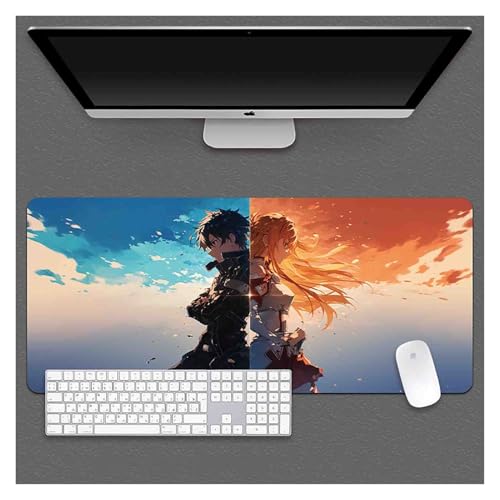 HDkxbf Spiel-Mauspad, Gaming-Laptop-Mauspad, Anime-Schreibtischunterlage, Anime-Mauspad, Gaming-Mauspad, Anime, Erweiterte PC-Tastatur, Wasserdicht Und rutschfest(Ysn-147,800x300mm) von HDkxbf