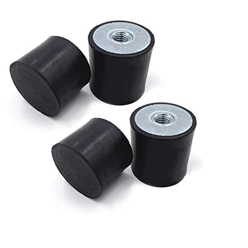 Gummihalterung, Schwingungsdämpfer, 4 Stück M6 / M8 Anti-Vibrations-Isolator, einzelne Innengewinde for Schweißmaschine, Schleifmaschine, Auto-Stoßdämpfung(D30 x H25 M8) von HEAGER