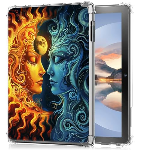 HEAKIERG Clear Case for Remarkable Paper Pro Tablet 11.8 Inch 2024 Released, Transparent TPU Silicone Protective Shell Shockproof Case for Remarkable Paper Pro 2024, Moon Sun von HEAKIERG