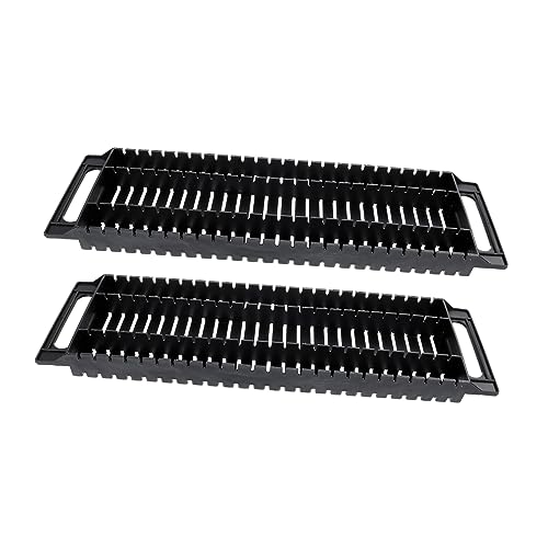 HEALLILY 6 Sätze Antistatisches Doppelohr-rack -slot-leiterplatten-rack Verstellbarer Platinenhalter Leitfähig Kassettenregal Antennenkabel Gestell Für Antistatik Pcb-rack Black 2 Stück * 6 von HEALLILY