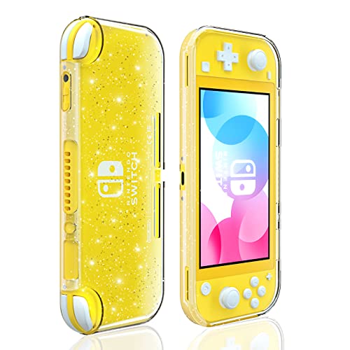 Switch Lite Schutzhülle, Switch Lite Clear Glitter Case, Shiny Sparkly Switch Lite TPU Cover - 1 Packung von HEATFUN