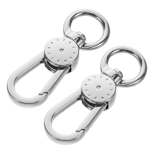 HEATSHAKING 2 Stück Handy Lanyard Schnalle Schlüsselanhänger DIY Lanyard-Verschluss Schnappschwenker Schlüsselbandverschluss Hakenschnalle Schlüsselbundschnalle Metall Silver HEATSHAKING 2 Stück Handy Lanyard Schnalle Schlüsselanhänger DIY Lanyard-Verschluss Schnappschwenker Schlüsselbandverschluss Hakenschnalle Schlüsselbundschnalle Metall Silver von HEATSHAKING