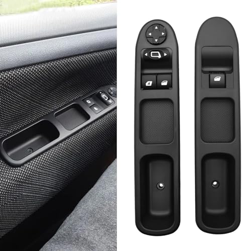 2 Stück Fensterheberschalter-Set für Peugeot 207 Ci troen C3 6554QC Fensterheberschalter-Set für Primär- und Sekundärfahrzeug von HEBERUCK