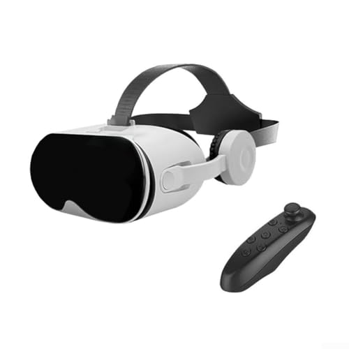 Virtual Reality-Headsets Zum Spielen Von Spielen/Filmen 110° 3D VR Für IOS Und Für Android Integrierte Kopfhörer 1*VR+ 1*Gamecontroller(Black) von HEIBTENY