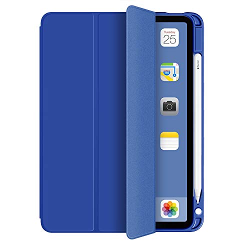 HEISHAYU Schutzhülle für iPad Air 11 Zoll (M2) 2024 Air 6 & iPad Air 4. / 5. Generation 2022/2020, TPU-Hülle mit Stifthalter, Blau von HEISHAYU