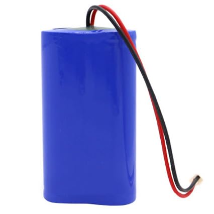 HELINAZI 18650 Lithium-Ionen-Akku 3,7 V 2p wiederaufladbare Ersatzbatterie mit XH-2P 2,54-Stecker für Megaphonlautsprecher Taschenlampe,4400mAh von HELINAZI