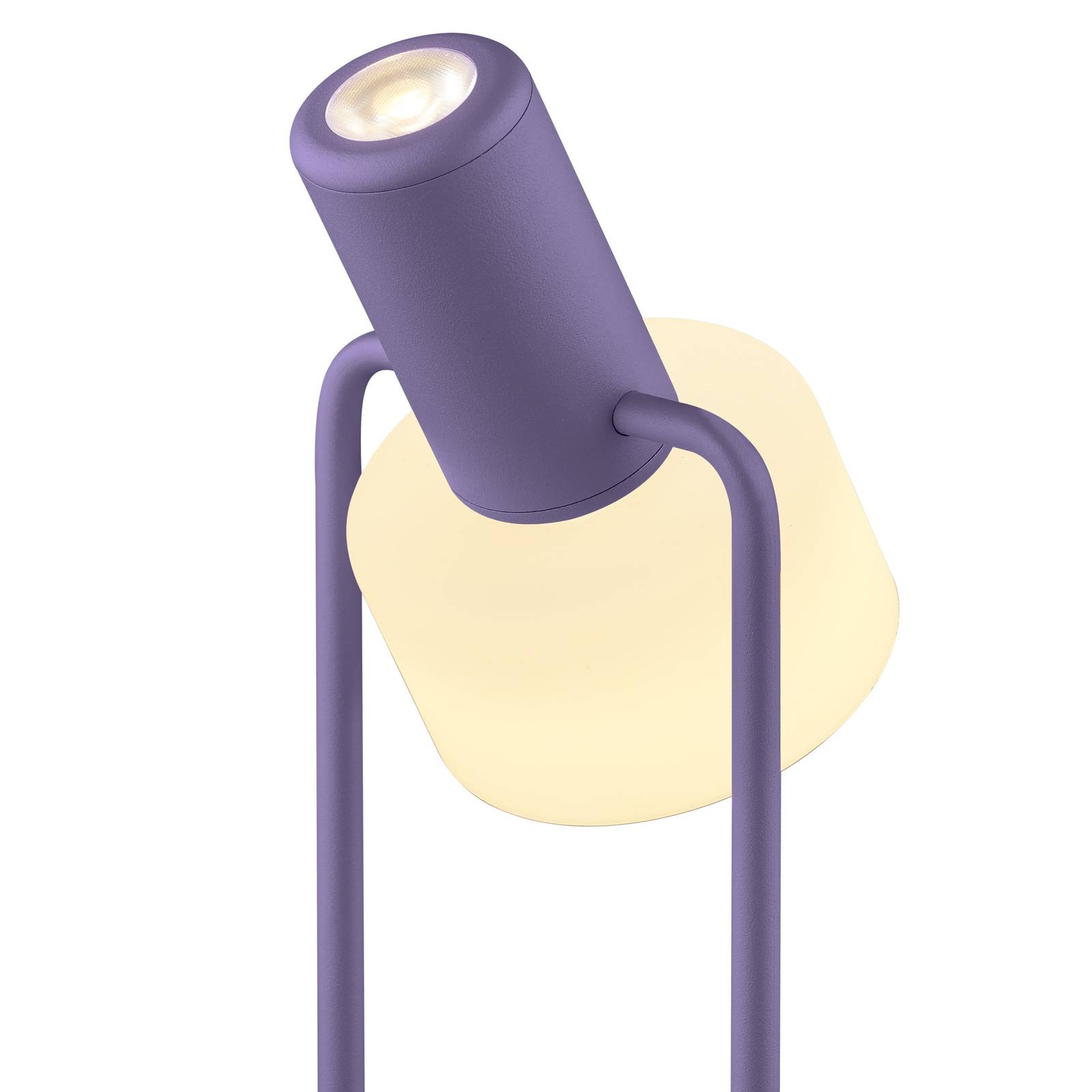 LED-Tischleuchte Banji, violett, Höhe 37 cm, Tastdimmer von HELL