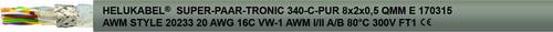 Helukabel 49864 Schleppkettenleitung S-PAAR-TRONIC 340-C-PUR 20 x 0.75mm² Grau 100m von HELUKABEL