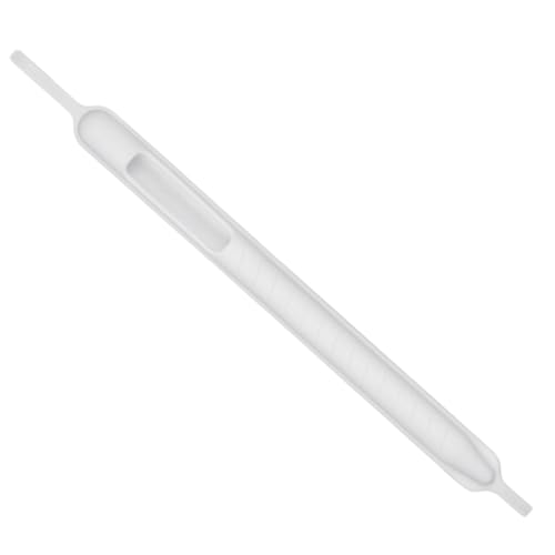 HEMOTON 2 STK Anti-Verlust-Silikon-Stifthülle gehäuse Eingabestift Stylus Bleistifthülle Stylus Bleistift Schutzhülle Silikon-Schutzhülle Stiftschutz Knopf Etui Stift Kappe Kieselgel Weiß von HEMOTON