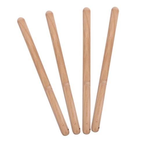 HEMOTON 4 Stück Marschtrommelstöcke Taiko-stöcke Trommel-übungsstöcke Für Erwachsene Taiko-trommelstöcke Trommelstöcke Für Blaskapellen Basstrommel Jazz-drumsticks Holz Khaki von HEMOTON