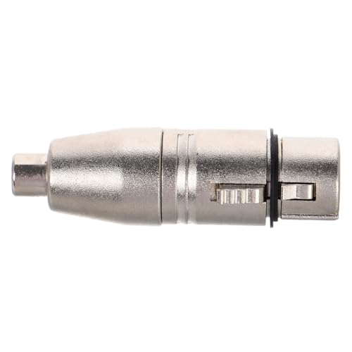 HEMOTON Xlr Adapter Instrumentenkabel Xlr Gender Changer Xlr3 Adapter Xlr Audiokabel Mikrofonkabel Mikrofon Audio Buchse Mixer Adapter Silber Zink Legierung von HEMOTON