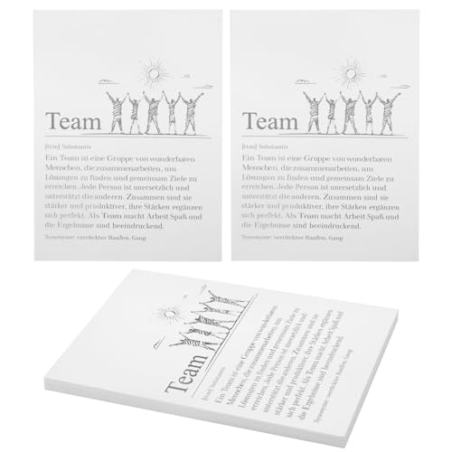 HENGBIRD 20er Set Team Karte A6 Kleine Kollegen Geschenk Kleines Mitarbeiter Geschenke Abschiedskarten Büro Arbeit Mitarbeiter Weihnachten Grußkarte Dankeskarte Dankeschön Teamkarte für Kollegin von HENGBIRD