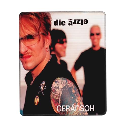 Die Rock Ärzte Band Mauspad mit Hip-Hop-Motiv – Neuartiges grafisches Mauspad, originelles und funktionales Mauspad, Geschenk für Musikliebhaber 8.3 x 10.3 in von HENQICYT