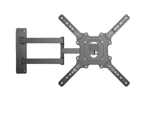 HEPUP Die TV-Halterung passt auf eine Diagonale von 66 - 140 cm. Der Ständer kann Lasten bis zu 35 kg tragen. TV-Wandhalterung, voll bewegliche Neigungshalterung von HEPUP