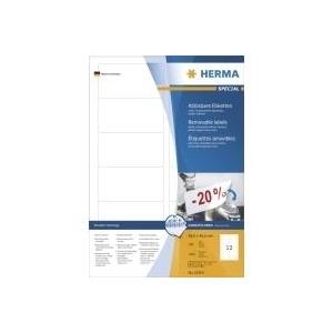 HERMA Special - Selbstklebende, abziehbare, matte Papieretiketten - wei� - 88,9 x 46,6 mm - 1200 Etikett(en) (100 Bogen x 12) (10304) von HERMA