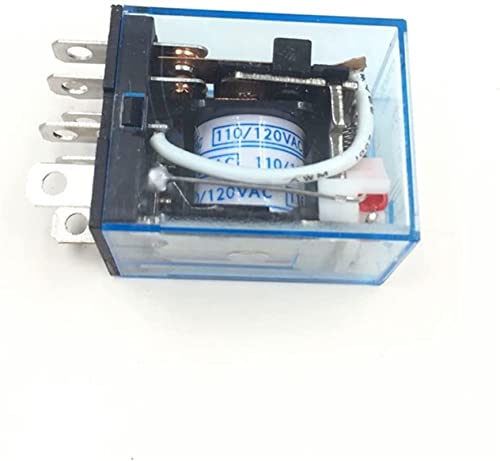 Relais LY2NJ HH62P HHC68A-2Z Elektronisches mikroelektromagnetisches Relais LED-Lampe 10A 8-polige Spule DPDT DC12V 24V AC110V 220V Ersatzteile (Size : Onecolor) von HFQNFBUF