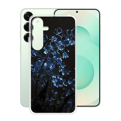 HGJTF Hülle für Samsung Galaxy S25+ (6.7"), Ultra Dünn Weiche Silikon Stoßfest Anti-Kratzer Handyhülle Tasche, Transparent TPU Bumper Schutzhülle Cover für Samsung Galaxy S25+ - Glockenorchidee von HGJTFANY