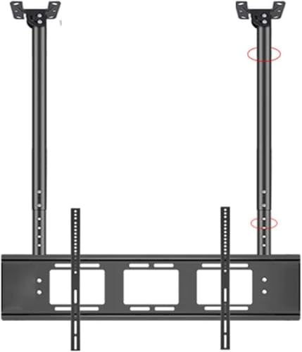 HGOuhK TV-Halterung, verstellbare Decken-TV-Halterung, TV-Halterung, TV-Wandhalterung, Doppelstange, verstellbare Neigung, TV-Halterung, hält bis zu 80 kg TV-Ständer von HGOuhK