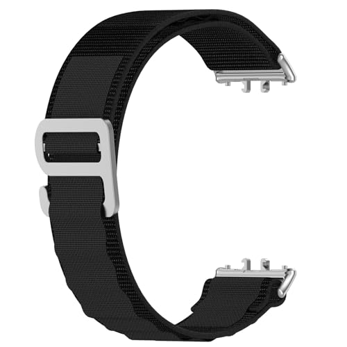 HIOPOIUYT Uhr Strap Ersatz Tragen Beständig Strap Smartwatch Band Nylon Gürtel Für Fit 3 Handgelenk Strap Gürtel Band von HIOPOIUYT