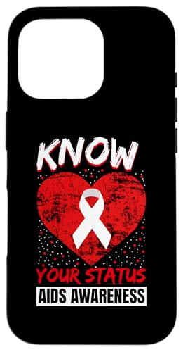 Hülle für iPhone 16 Pro Kämpfer für den Welt-AIDS-Tag am roten Band zur Bekämpfung von HIV von HIV Awareness Red Ribbon Support Outfit